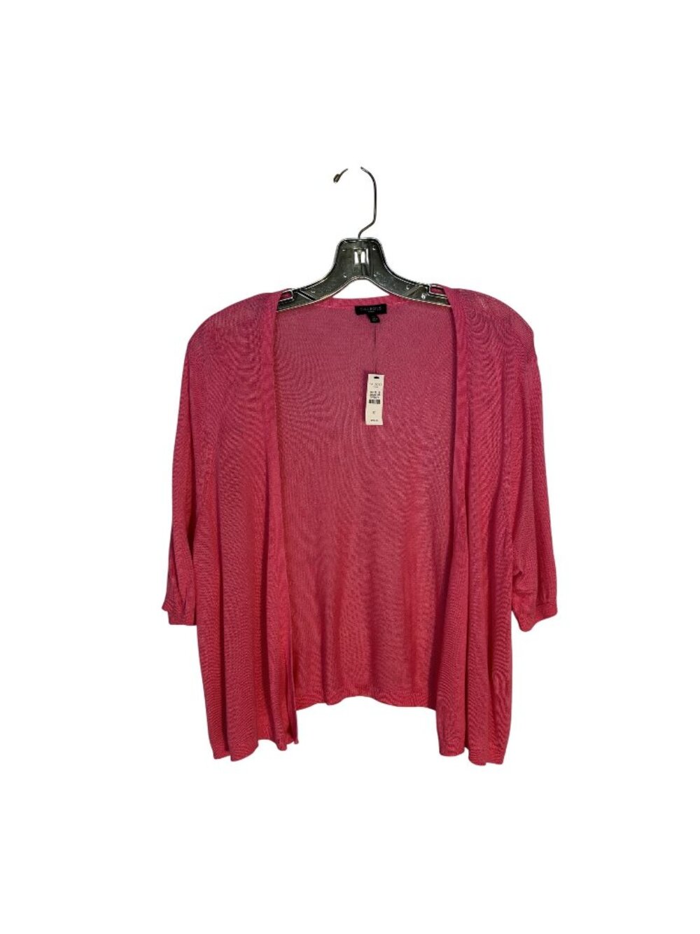 Talbots Rose Pink Rita Cardigan 3/4 Sleeve Lightweight Size 1X Rayon